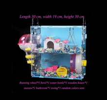 Load image into Gallery viewer, Hamster House Large Size Acrylic Villa Double Guinea Pig Cage Small Pet For A Hamster Bservation Nest