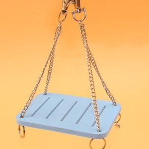 Blue Double Hamster Cage Large Size Dutch Pig Cage Acrylic Pet Nest Small Pet with 30x20x30cm