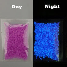 Load image into Gallery viewer, Luminous Aquarium Sand Glow In The Dark Sand Ornament Decorative Sand Fish Tank Decoration  Stone Sands Pink Gold Blue
