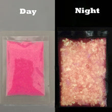 Load image into Gallery viewer, Luminous Aquarium Sand Glow In The Dark Sand Ornament Decorative Sand Fish Tank Decoration  Stone Sands Pink Gold Blue
