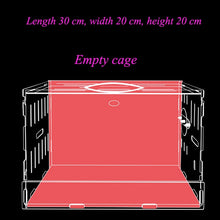 Load image into Gallery viewer, Blue Double Hamster Cage Large Size Dutch Pig Cage Acrylic Pet Nest Small Pet with 30x20x30cm
