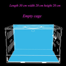 Load image into Gallery viewer, Blue Double Hamster Cage Large Size Dutch Pig Cage Acrylic Pet Nest Small Pet with 30x20x30cm
