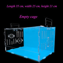 Load image into Gallery viewer, Blue Double Hamster Cage Large Size Dutch Pig Cage Acrylic Pet Nest Small Pet with 30x20x30cm
