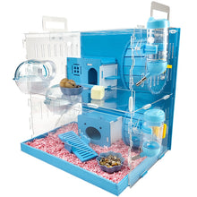 Load image into Gallery viewer, Hamster House Large Size Acrylic Villa Double Guinea Pig Cage Small Pet For A Hamster Bservation Nest
