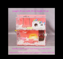 Load image into Gallery viewer, Hamster House Large Size Acrylic Villa Double Guinea Pig Cage Small Pet For A Hamster Bservation Nest
