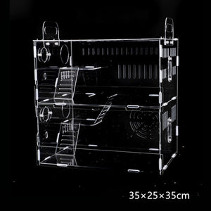 Hamster House Large Size Acrylic Villa Double Guinea Pig Cage Small Pet For A Hamster Bservation Nest