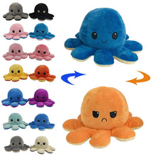Load image into Gallery viewer, Flip Octopus Stuffed Plush Doll Different Sides To Show Different Moods Soft Simulation Reversible Plush Toy Marine Life Doll
