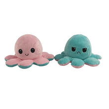 Load image into Gallery viewer, Flip Octopus Stuffed Plush Doll Different Sides To Show Different Moods Soft Simulation Reversible Plush Toy Marine Life Doll
