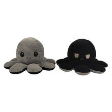 Load image into Gallery viewer, Flip Octopus Stuffed Plush Doll Different Sides To Show Different Moods Soft Simulation Reversible Plush Toy Marine Life Doll
