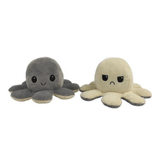 Load image into Gallery viewer, Flip Octopus Stuffed Plush Doll Different Sides To Show Different Moods Soft Simulation Reversible Plush Toy Marine Life Doll

