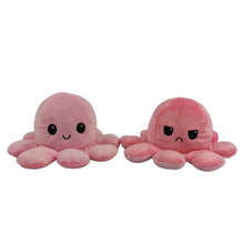 Load image into Gallery viewer, Flip Octopus Stuffed Plush Doll Different Sides To Show Different Moods Soft Simulation Reversible Plush Toy Marine Life Doll
