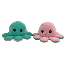 Load image into Gallery viewer, Flip Octopus Stuffed Plush Doll Different Sides To Show Different Moods Soft Simulation Reversible Plush Toy Marine Life Doll
