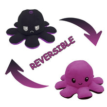 Load image into Gallery viewer, Flip Octopus Stuffed Plush Doll Different Sides To Show Different Moods Soft Simulation Reversible Plush Toy Marine Life Doll
